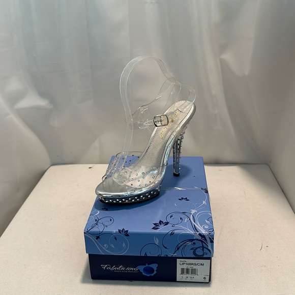 Shoes clear rhinestone Heels in the box - Picture 6 of 6